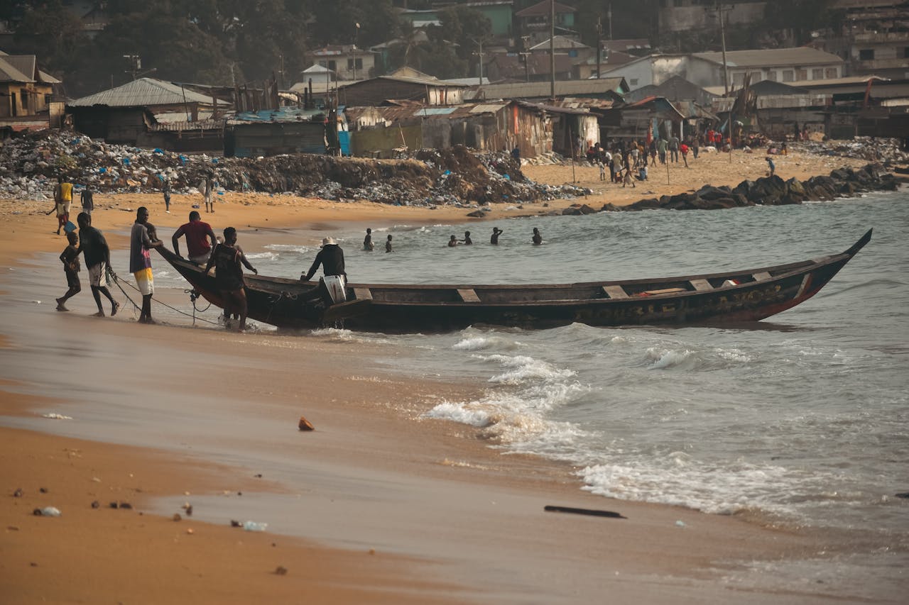 A view of Robertsport surfing beach showcasing Liberia's Tourism Potential by yes! invest africa.